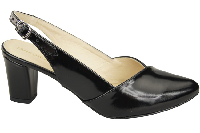 Damen Footwear Schwarz glänzend Stiletto Sandalen Natural Leder 217 ElitaBut