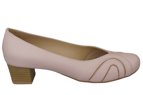 Damenschuhe Pumps, Naturleder, Puderrosa 786 ElitaBut