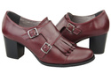 Damenschuhe, Naturleder, Burgund 985 ElitaBut