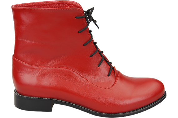 Damenstiefel Frühling/Herbst, Naturleder, Rot, 155 L, ElitaBut