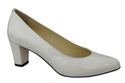Damenschuhe Pumps, Naturleder, Weißlack 974 ElitaBut