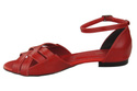 Schuhe Damen Sandalen Rot Naturleder 128 ElitaBut