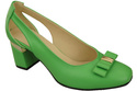 Schuhe Damen Lime Pumps aus Naturleder mit dekorativem Absatz 199 ElitaBut