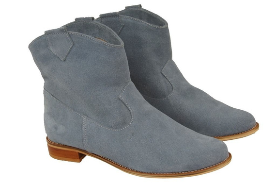 Damenschuhe Frühling / Herbst, natürliches Veloursleder, Grau 132 L ElitaBut