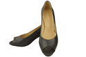 Damenschuhe PEEP TOE Graphite Pumps Naturleder mit beschichtetem Absatz 192 ElitaBut