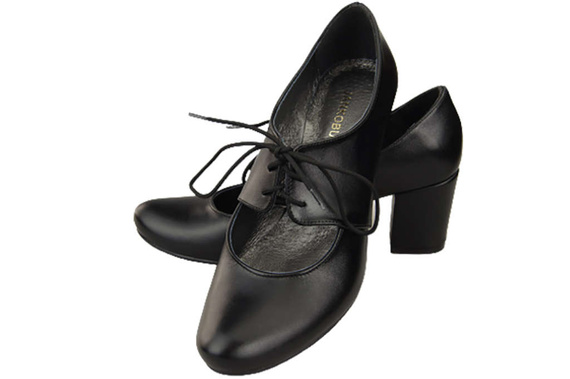 Schuhe Damenschuhe, Naturleder, Schwarz 161 ElitaBut