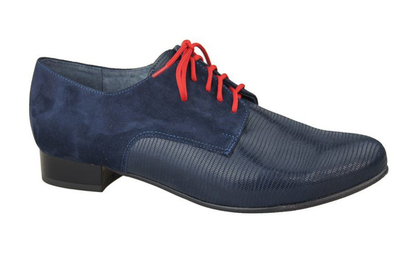 Schuhe Damenschuhe zum Schnüren, Naturleder, Marineblau 959 ElitaBut