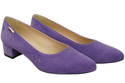 Bequeme Damen-Schuhe Violett aus echtem Veloursleder 220 Z ElitaBut