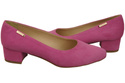 Bequeme Damen-Schuhe Fuchsie aus echtem Veloursleder 220 Z ElitaBut