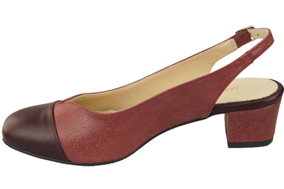 Damenschuhe Sandalen Naturleder 165 Burgund ElitaBut