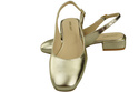 Damen Schuhe Sandalen Gold Flacher Absatz Naturleder 206 ElitaBut