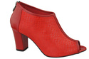 Damenschuhe Peep-Toe-Stiefeletten, Naturleder, Red Scales 957 ElitaBut