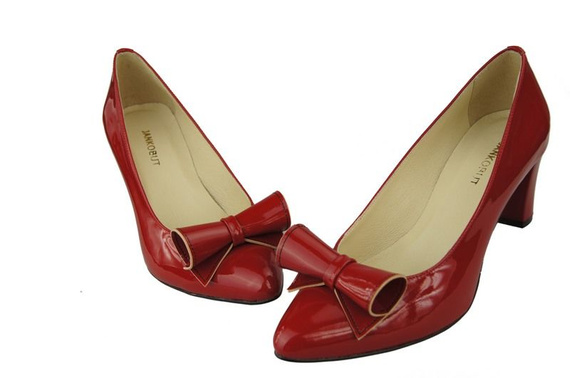 Damenschuhe Pumps Naturleder Rotlack 975 ElitaBut