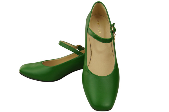 Damenschuhe Grün Riemchenpumps Naturleder 202 ElitaBut