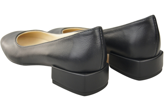 Bequeme Frauen Schuhe Schwarz Flats Natural Leder 204 ElitaBut