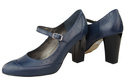 Damenschuhe Pumps, Naturleder, Marineblau 958 ElitaBut