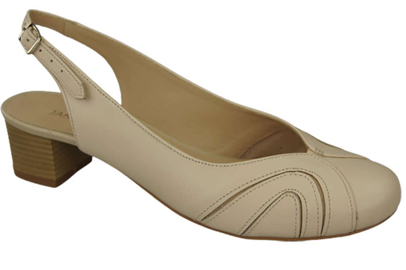 Damenschuhe Sandalen, Naturleder, Beige 842 ElitaBut