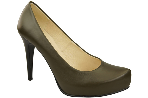 Damen Footwear Olive Stiletto Pumps Naturleder 205 ElitaBut