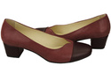 Damenschuhe Pumps Naturleder 164 Burgund ElitaBut