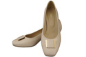 Damenschuhe Pumps Naturleder 187 Beige ElitaBut