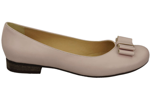 Damen Ballerinas Naturleder Puderrosa 702 ElitaBut
