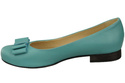 Damen Ballerinas, Naturleder, Türkis 702 ElitaBut