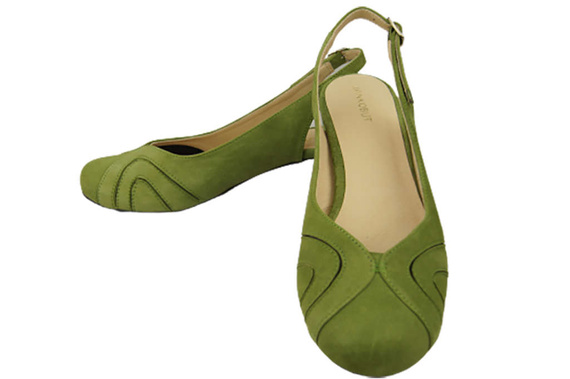 Damenschuhe Sandalen, Naturleder, Wildleder, Pistazie 842 von ElitaBut