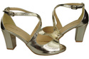 Damenschuhe Sandalen Gold Naturleder 186 ElitaBut
