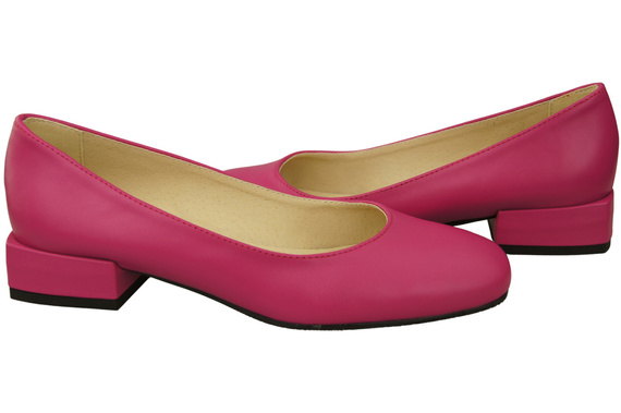 Bequeme Frauen Schuhe Purpurfarbig Flats Natural Leder 204 ElitaBut