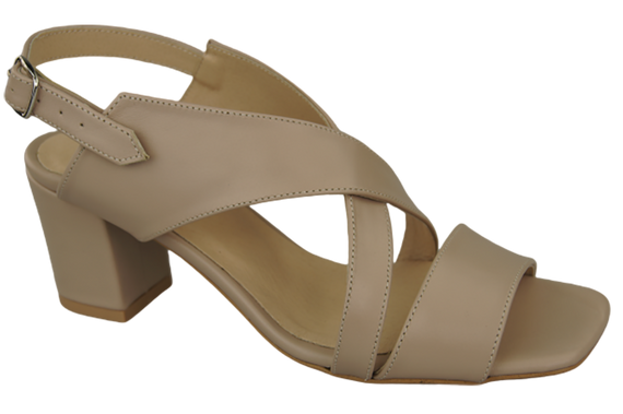 Damenschuhe Sandalen Cappuccino Grain Naturleder 149 ElitaBut