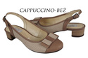 Damenschuhe Sandalen, Naturleder, Cappuccino Beige 776 ElitaBut
