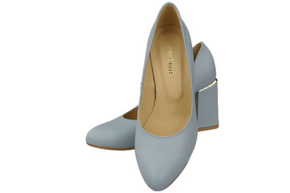 Damenschuhe Pumps Hellblau Naturleder 179 ElitaBut
