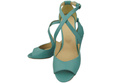 Damenschuhe Türkise Sandalen, Naturleder 186 ElitaBut