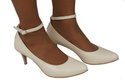 Damenschuhe Pumps Beige, Naturleder 997 ElitaBut