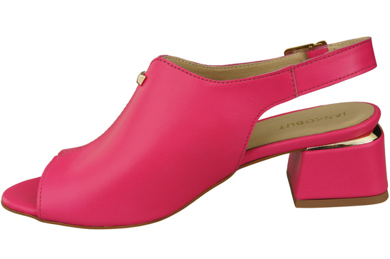 Damenschuhe Sandalen Neon Pink Goldschnalle Naturleder 198 ElitaBut