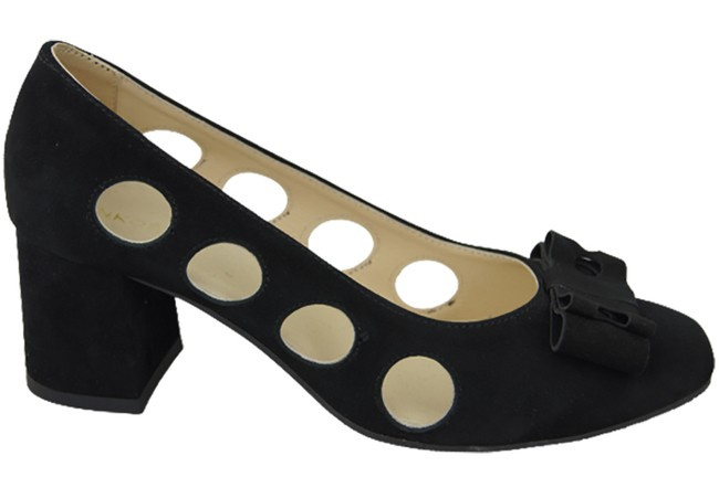 Damenschuhe Pumps Schwarz, natürliches Wildleder 182 ElitaBut