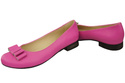 Damen Ballerinas Naturleder Fuchsia 702 ElitaBut