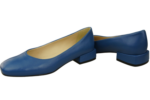 Bequeme Frauen Schuhe Blau Flats Natural Leder 204 ElitaBut