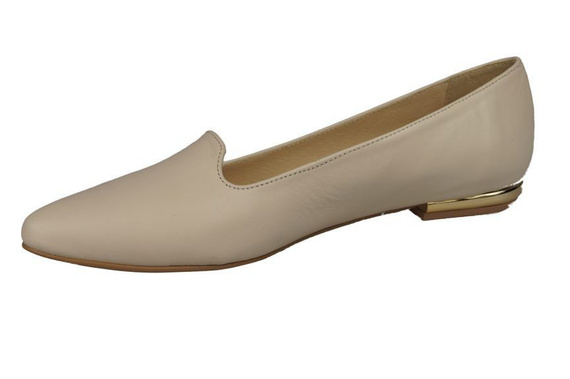 Damen Ballerinas Lords, Naturleder, Beige 914 ElitaBut