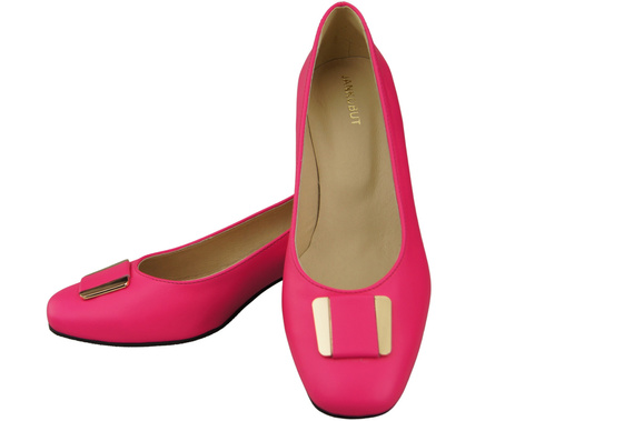 Damenschuhe Pumps Naturleder 187 Neon Pink ElitaBut