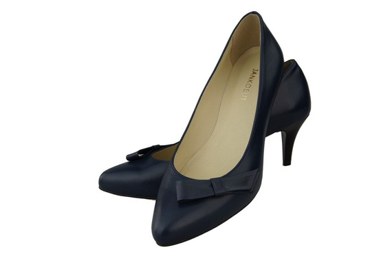 Damenschuhe Pumps Naturleder Marineblau 989 ElitaBut