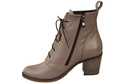Damen Winter-Schnürstiefel, Naturleder Cappuccino Dark 188 von ElitaBut