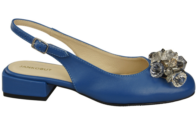 Damen Schuhe Blau Sandalen mit Kristallen Naturleder 215 ElitaBut