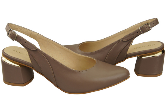 Damenschuhe Cappuccino Sandalen Dunkles Naturleder 196 ElitaBut