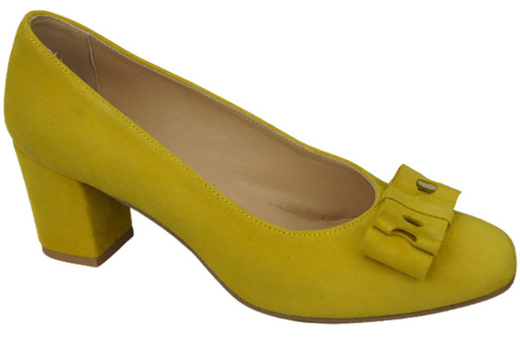 Damenschuhe Zitronenpumps Natürliches Wildleder 163 ElitaBut
