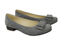 Damenschuhe Ballerinas Grau, Naturleder, Wildleder 126 ElitaBut