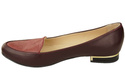 Damen Ballerinas Lords, Naturleder, Burgund 908 ElitaBut