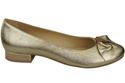 Damen Ballerinas Naturleder Gold 894 ElitaBut