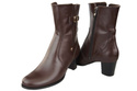 Damenschuhe Damenstiefel Warmes Naturleder Chocolate 882 Z ElitaBut
