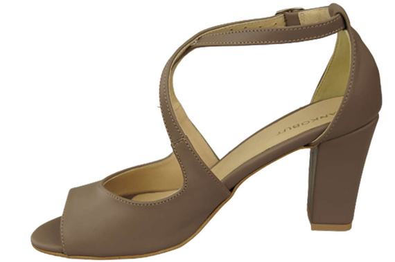 Damenschuhe Cappuccino Sandalen Dunkles Naturleder 186 ElitaBut